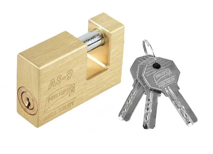 Candado Phillips para Cortina - clave AS-9