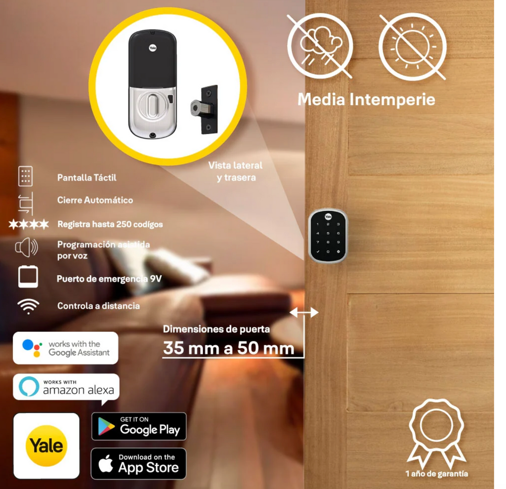 Cerradura Electronica cerrojo con wifi integrado YDR256