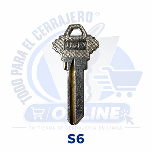 Llave S6 Corta Letra C