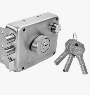 Chapa Phillips de Sobreponer Dos Barras y Resbalon Llave de Puntos Acero HS4200I