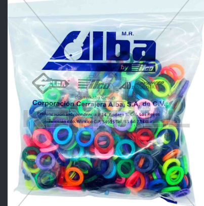 Bolsa de Argolla de 20 MM 1000 Pzas - BOL | Todo Para El Cerrajero