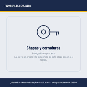 Chapa Herrasa para Escritorio Modelo 110 Acabado