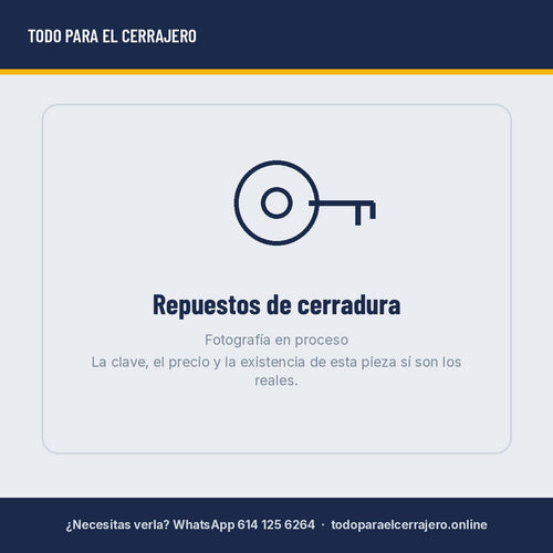 Barra Cuadrada ETC para Manijas de - clave CUA-140 - fotografía en proceso