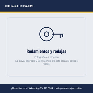 Carretilla Herrasa 4 Baleros Reforzada para Porton Pieza